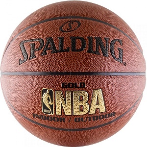 Баскетбольный мяч Spalding NBA Gold, с логотипом NBA